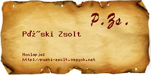 Püski Zsolt névjegykártya